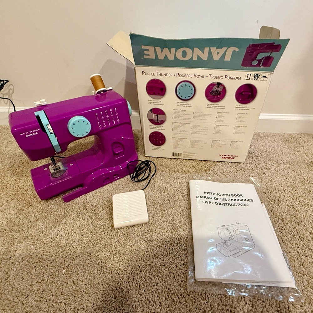 Purple Sewing Machine
